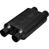 40 Series Chambered Muffler - 2.5" Inlet Dual/Outlet Dual