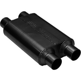 40 Series Chambered Muffler - 2.5" Inlet Dual/Outlet Dual