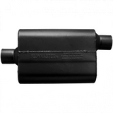 40 Series Chambered Muffler - 2.5" Inlet Centered/Outlet Offset