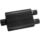 40 Series Chambered Muffler - 3" Inlet Centered/2.5" Outlet Dual