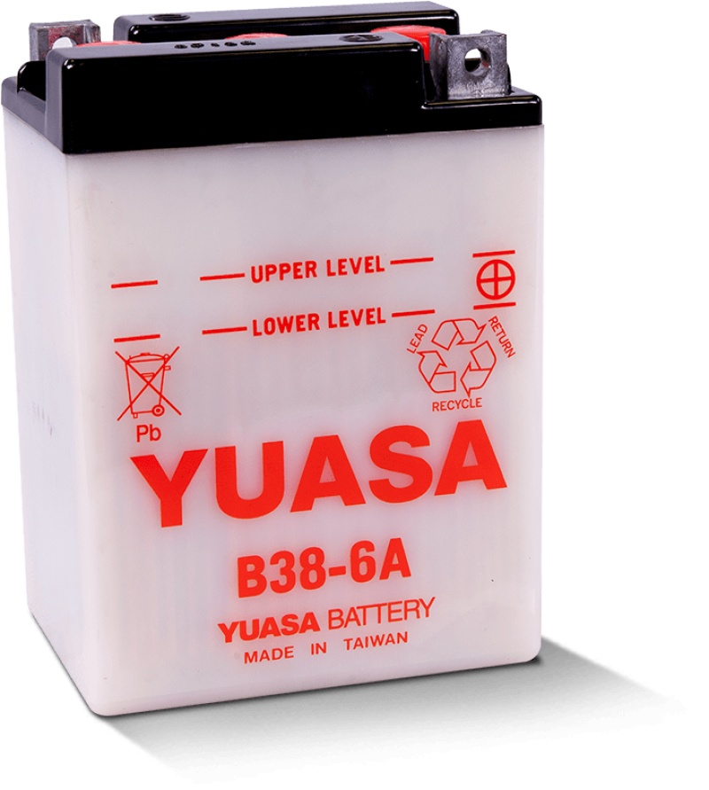 Yuasa B38-6A Conventional 6-Volt Battery – Burton-Racing
