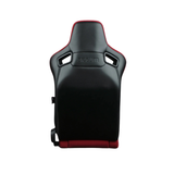 Elite-R Series Sport Seats – Red Jacquard (Black Stitching/Black Piping)
