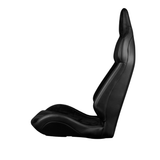 Viper X Series Fixed Back Bucket Seat - Black Leatherette
