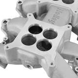 Holley EFI LS3/L92 2x4 Dual Plane Mid-Rise Intake Manifold - Silver