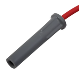 Holley EFI GM LS Spark Plug Wire Set - Cut to Fit - Red/Gray Boots (180 Degree)