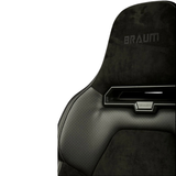 Viper X Series Fixed Back Bucket Seat - Black Alcantara