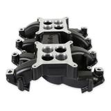 Holley EFI LS3/L92 2x4 Dual Plane Mid-Rise Intake Manifold - Black