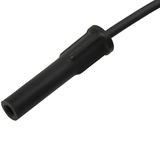 Holley EFI GM LS Spark Plug Wire Set - Cut to Fit - Black/Black Boots (180 Degree)