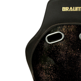 Falcon-Z Composite FRP Bucket Seat - Black Fabric W/ Gold Dust Composite (Narrow)