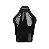 Falcon-S Composite FRP Bucket Seat - Black Jacquard (Grey Stitching)