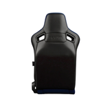 Elite-R Series Sport Seats – Blue Jacquard (Black Stitching/Black Piping)
