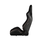 Elite-S Series Sport Seats – Black & Red Plaid (Red Stitching)