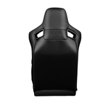 Elite Series Sport Seats - Black Suede (Grey Stitching)