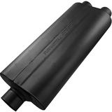 70 Series Chambered Muffler - 3" Inlet Centered/2.5" Outlet Dual