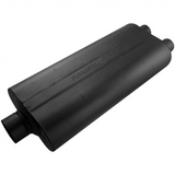 70 Series Chambered Muffler - 3" Inlet Centered/2.25" Outlet Dual