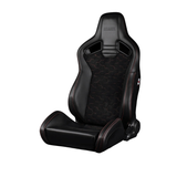 Elite V2 Series Sport Seats - Black Honeycomb Suede