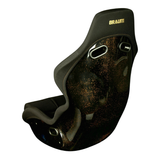Falcon-Z Composite FRP Bucket Seat - Black Fabric W/ Gold Dust Composite (Narrow)