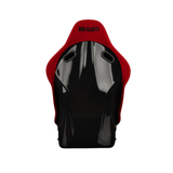 Falcon-S Composite FRP Bucket Seat - Red Jacquard (Black Stitching)