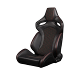 Orue-S Series Sport Seats - Black Leatherette (Honeycomb Alcantara)