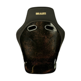 Falcon-Z Composite FRP Bucket Seat - Black Fabric W/ Gold Dust Composite (Narrow)