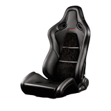 Falcon-S Composite Carbon Fiber Honeycomb Shell Reclining Seats - Black Leatherette
