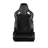 Elite V2 Series Sport Seats - Black Honeycomb Suede