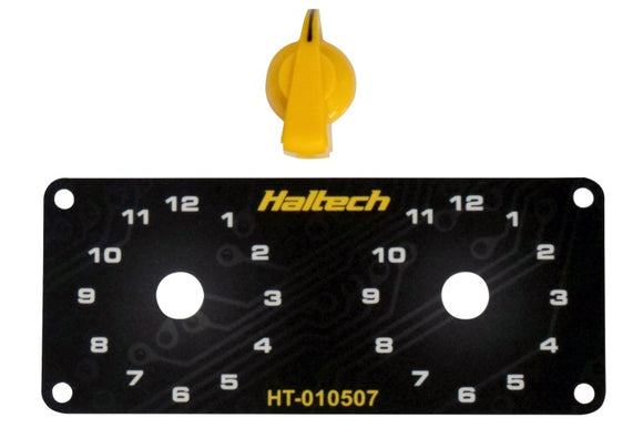 Haltech Dual Switch Panel Kit w/Yellow Knob – Burton-Racing
