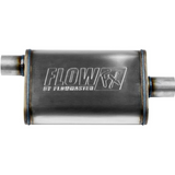 FlowFX Muffler 409S - 2.25" Inlet Offset/Outlet Centered