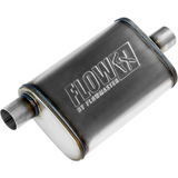 FlowFX Muffler 409S - 2.5" Inlet Offset/Outlet Offset
