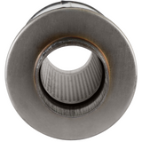 FlowFX Muffler 409S - 3" Inlet/Outlet Centered 6" Round 14" Body