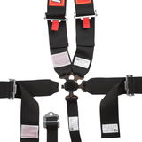 Camlock Dragster "U" Harness Set Black (Snap Hooks - 3" Lap & Shoulder, 2" Sub)