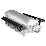 Holley EFI GM LS3/L92 Lo-Ram Manifold Base & Fuel Rails Dual Fuel Injector - Satin Finish