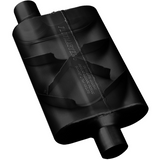 40 Series Chambered Muffler 409S - 2.5" Inlet Offset/Outlet Offset