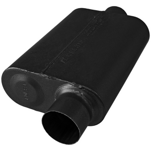 40 Series Chambered Muffler 409S - 3" Inlet Offset/Outlet Centered