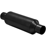 Outlaw Series Race Muffler 409S -2.5" Inlet Centered/Outlet Centered