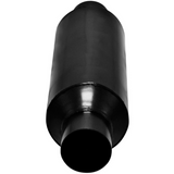 Outlaw Series Race Muffler 409S -2.5" Inlet Centered/Outlet Centered