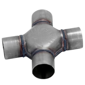 Universal Scavenger X-pipe 409S 2.5" Stainless Steel
