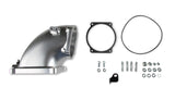 Holley EFI LS Billet 4500 Throttle Body Intake Elbow - Silver Finish