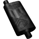 50 Series Delta Flow Chambered Muffler 409S - 2.25" Inlet Offset/Outlet Centered