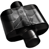 Super 10 Chambered Muffler 409S - 2.5" Inlet Offset/Outlet Centered