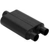 Super 44 Chambered Muffler 409S - 2.5" Inlet Dual/3" Outlet Centered