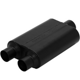 Super 44 Chambered Muffler 409S - 2.5" Inlet Dual/3" Outlet Centered
