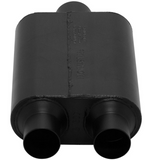 Super 44 Chambered Muffler 409S - 2.5" Inlet Dual/3" Outlet Centered