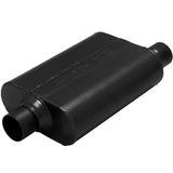 Super 44 Chambered Muffler 409S - 2.5" Inlet Centered/Outlet Offset