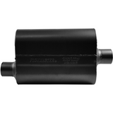 Super 40 Chambered Muffler 409S - 2.5" Inlet Offset/Outlet Centered