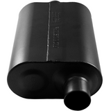 Super 40 Chambered Muffler 409S - 2.5" Inlet Offset/Outlet Centered