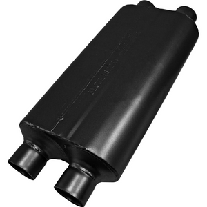 50 Series HD Chambered Muffler 409S - 2.5" Inlet Dual/Outlet Dual