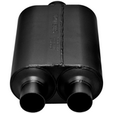 Super 40 Chambered Muffler 409S - 3" Inlet Centered/2.5" Outlet Dual