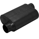 Super 40 Chambered Muffler 409S - 3.5" Inlet Offset/Outlet Offset