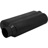 50 Series HD Chambered Muffler 409S - 3.5" Inlet Offset/Outlet Offset